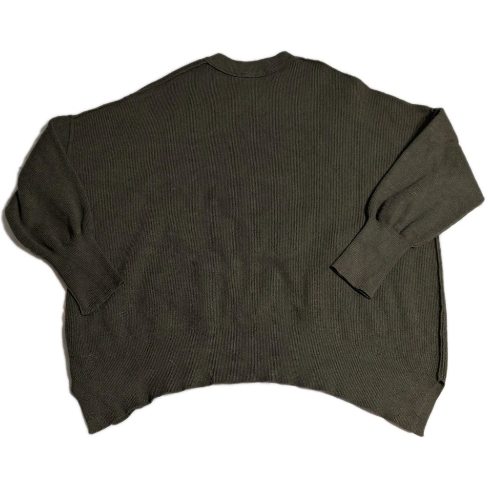 LILLUSORY Oversized Ribbed Sweater Bundle Womens M Black & Olive Crewneck - Picture 7 of 12